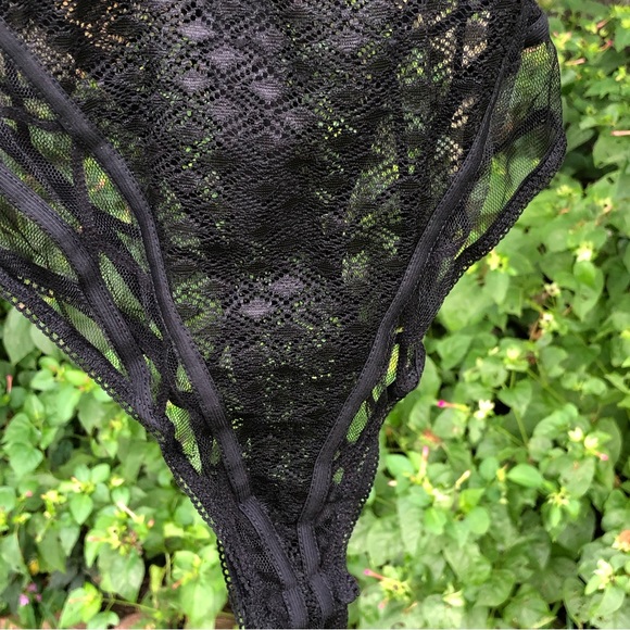 Naked Wardrobe Black Lace Bodysuit S - Picture 4 of 10